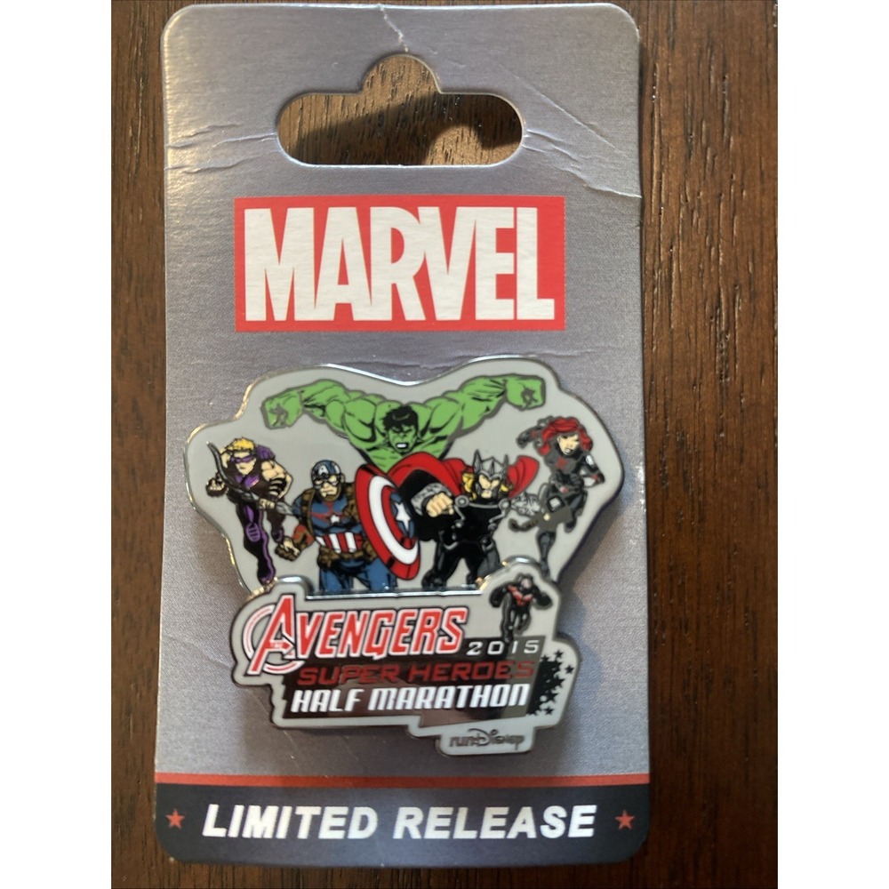 runDisney Marvel Avengers 2015 Half Marathon Pin Limited Release